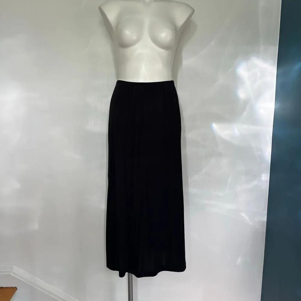 Talbots Y2K black midi skirt made in USA